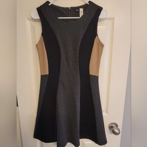 RD Style Astelli Color Block Dress black and tan size small